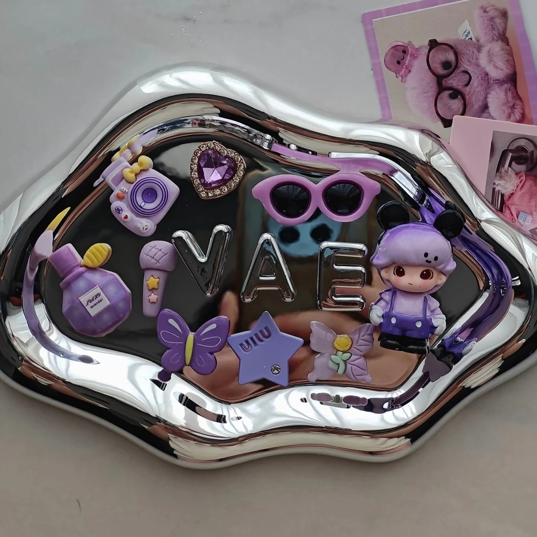 洞洞鞋装饰鞋扣许嵩vae周边鞋花dimoo米老鼠高级感紫色适配crocs