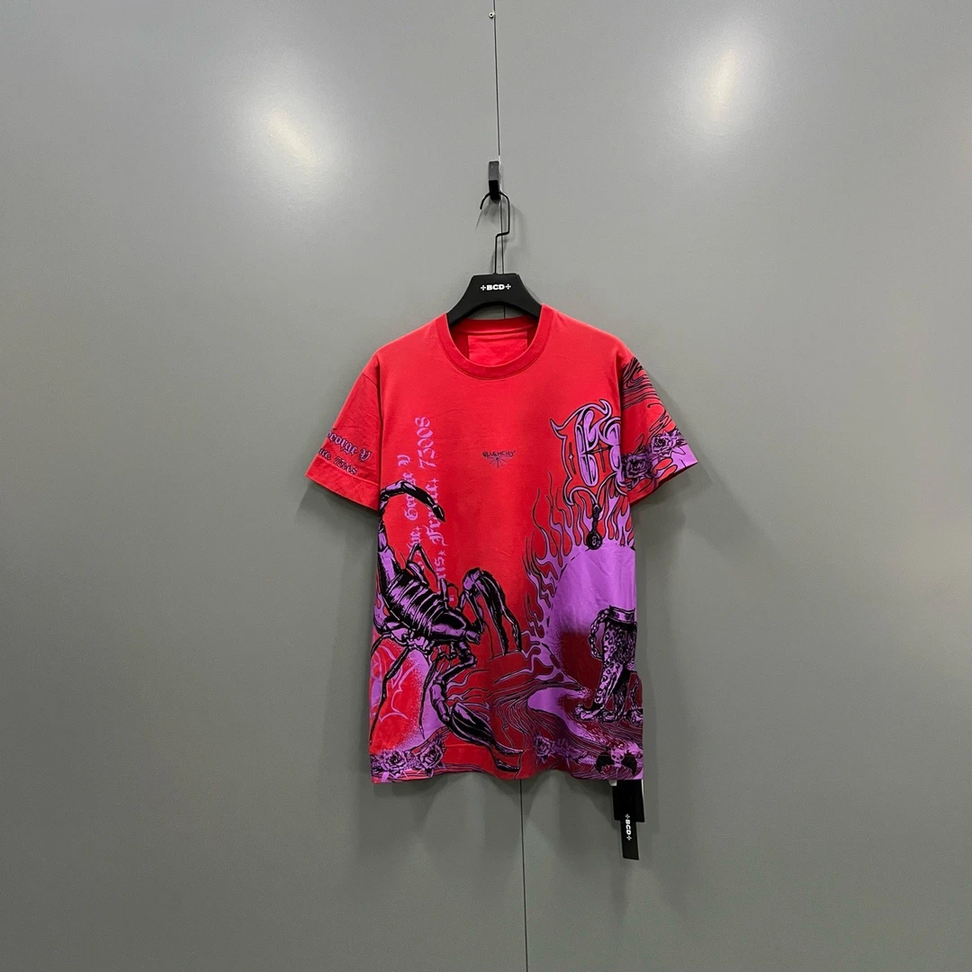 95新 Givenchy/纪梵希 c806 016457 蝎子图案短袖 XXS码