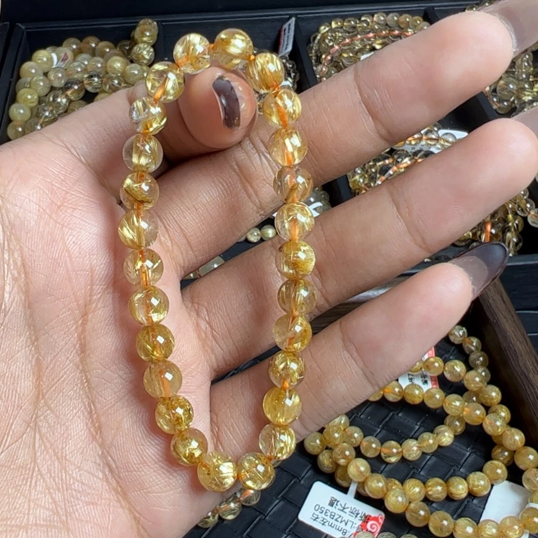 手链水晶未镶嵌天然金发晶