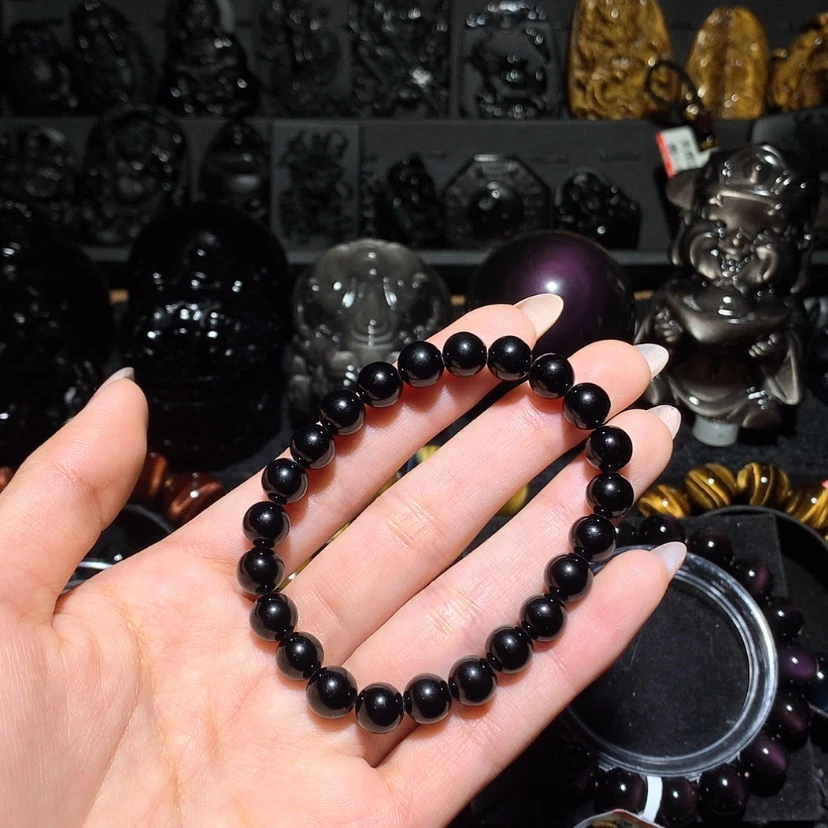 【闪购商品】未镶嵌黑曜岩珠宝奇石景*