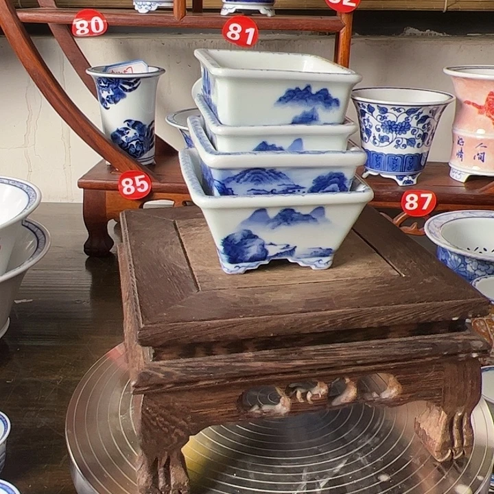 枫***石墨奈手绘手工花盆