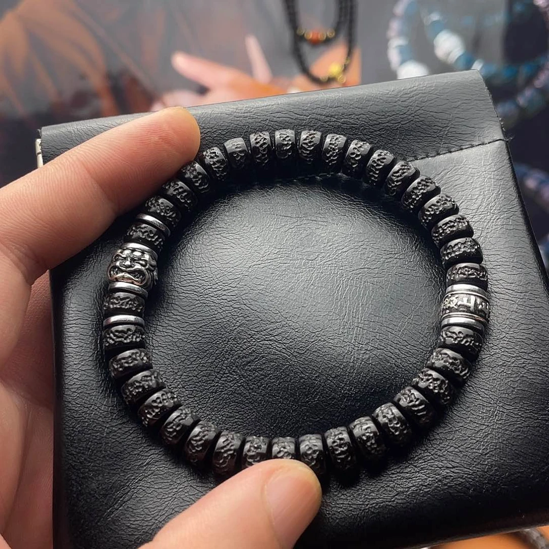 椰蒂手串85黑金椰噶吞金兽上上签