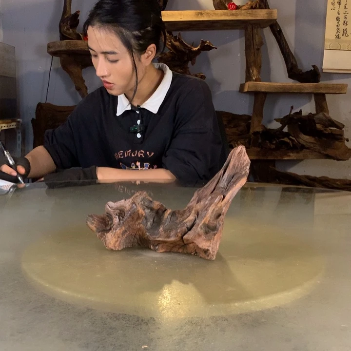 喵***呜天然的云南紫柚木会黄水