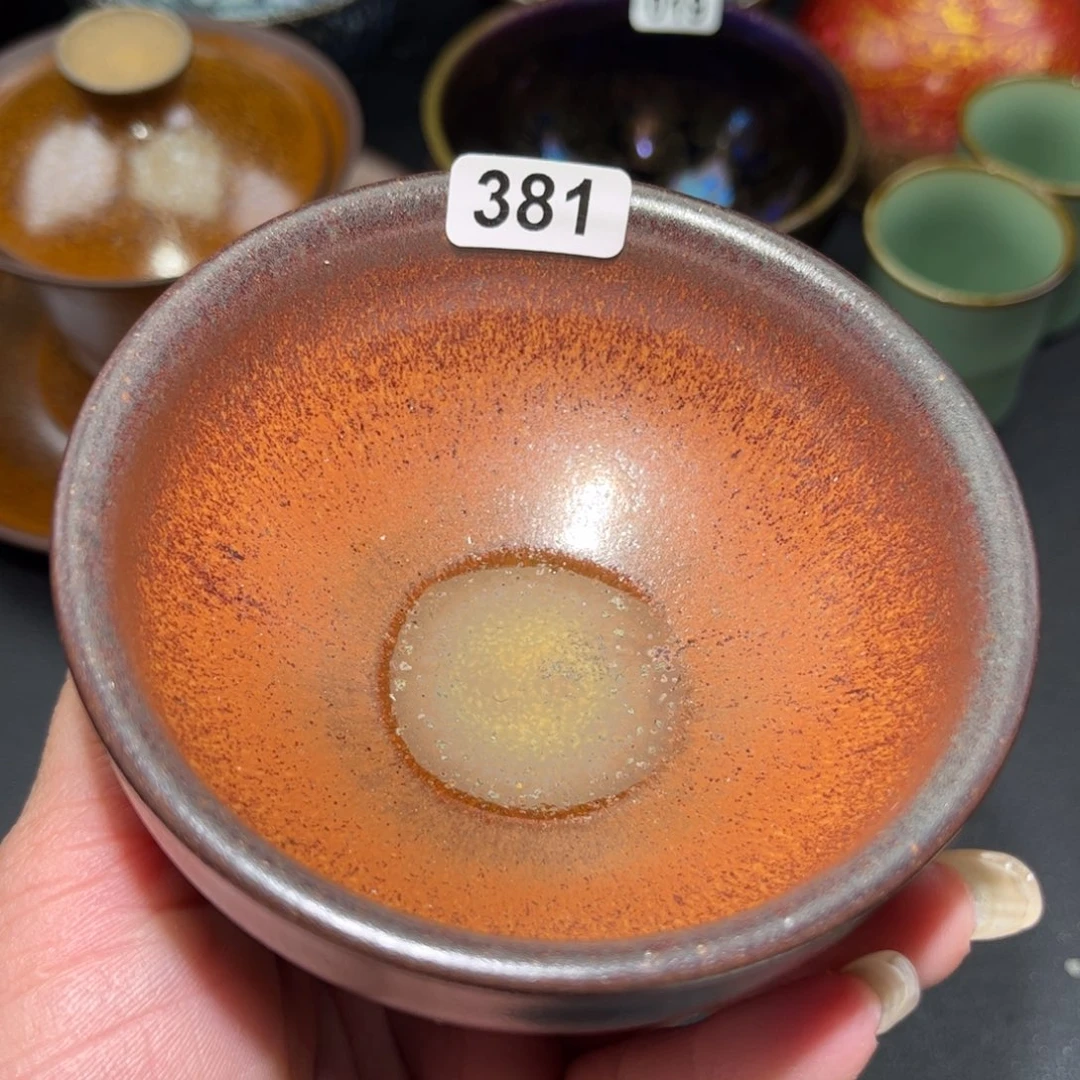 茶盏381 建盏单盏放大漏……