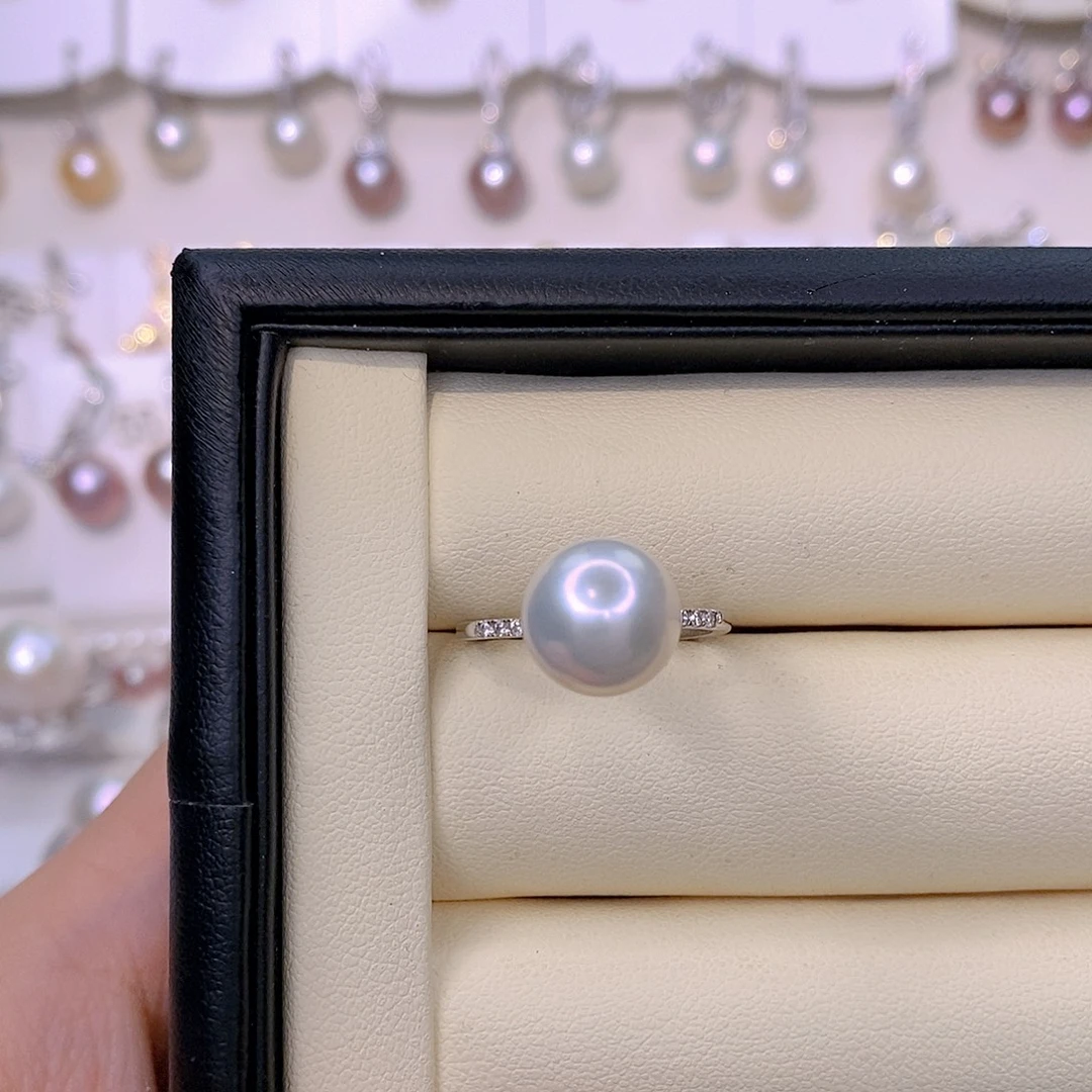 皮***航淡水珍珠颈饰银S925镶嵌