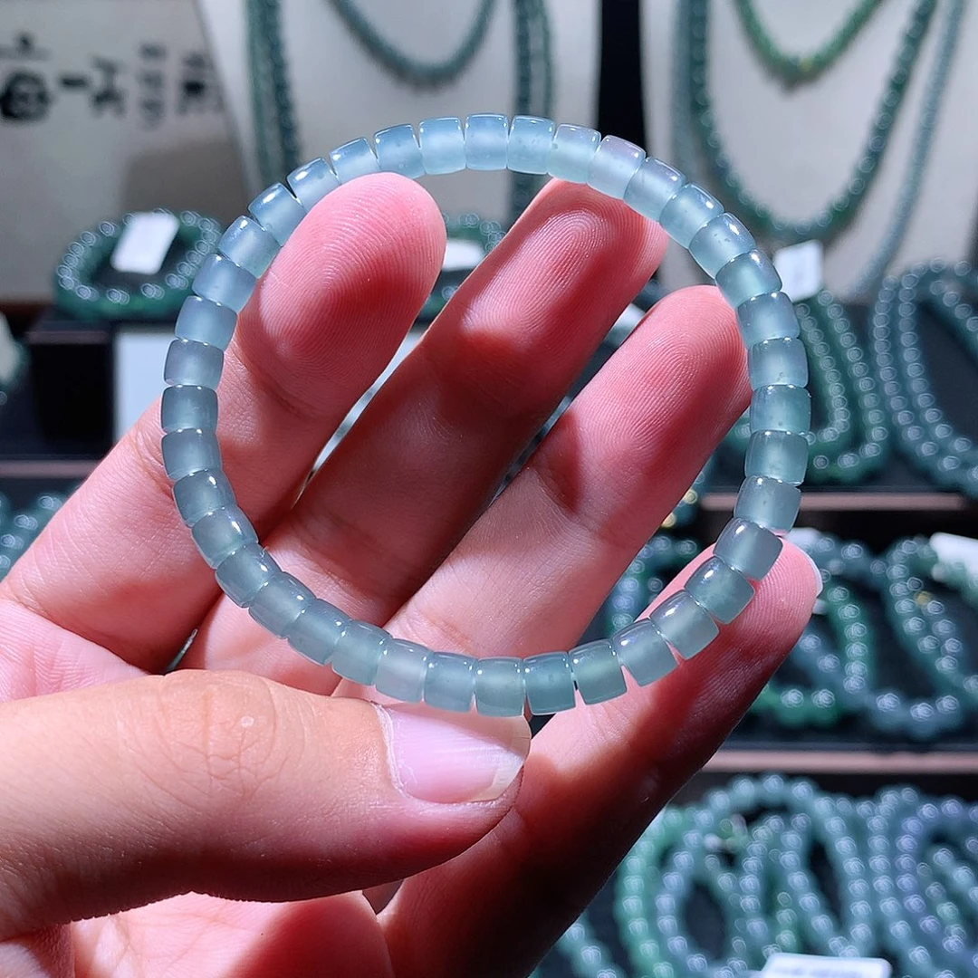 未镶嵌手链翡翠天然a货翡翠手串5.8