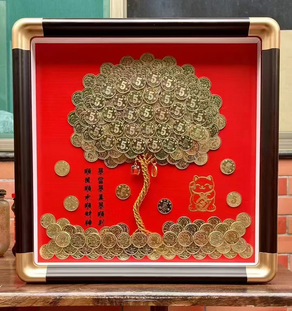 发财树 发财树 diy手工 摆件乔迁开业婚礼生日挂件吉祥
