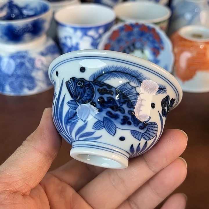 瓷片景德镇全手工手绘陶瓷