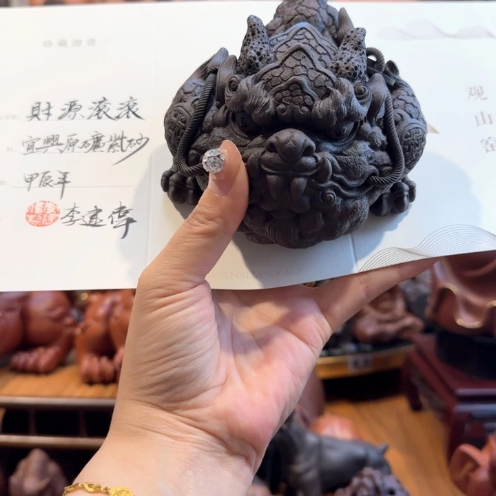 茶壶紫砂子*歌紫砂金蝉，李老师