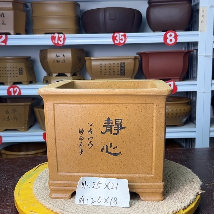 紫砂花盆你在一起
