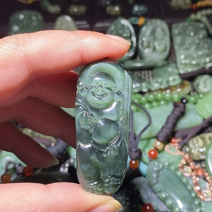 和田玉（糖玉）未镶嵌吊坠(不含链)