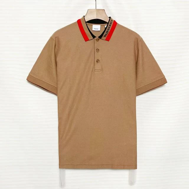 全新未使用 BURBERRY/博柏利 卡其色polo衫/L码/XG-24385