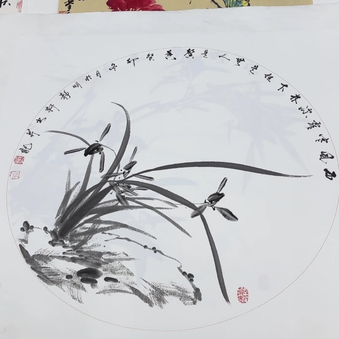 国画50直径花鸟艺