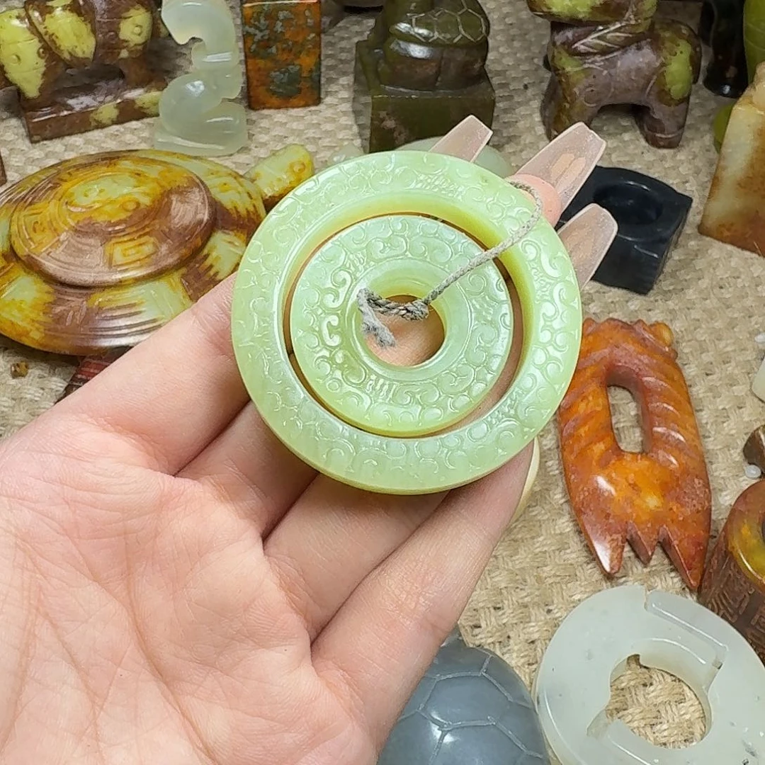 白玉菩提吊坠挂件