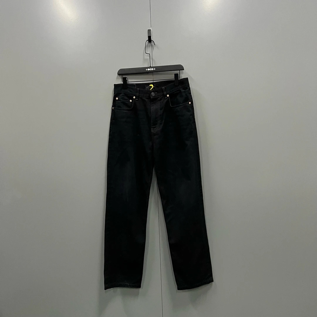 95新 Balenciaga/巴黎世家 （bb）126 黑色牛仔裤 XS码/8900