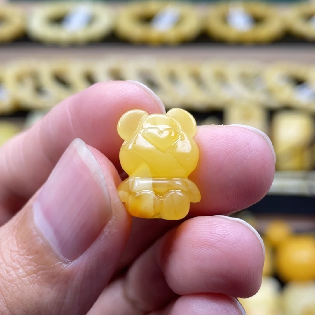 琥珀裸石未镶嵌琥珀蜜蜡