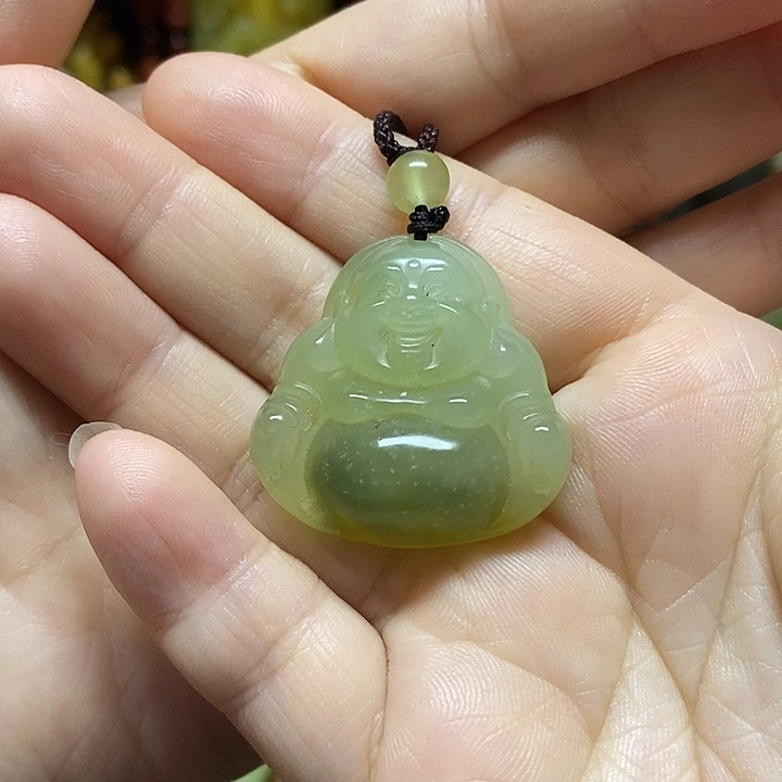 岫玉未镶嵌吊坠(赠链)
