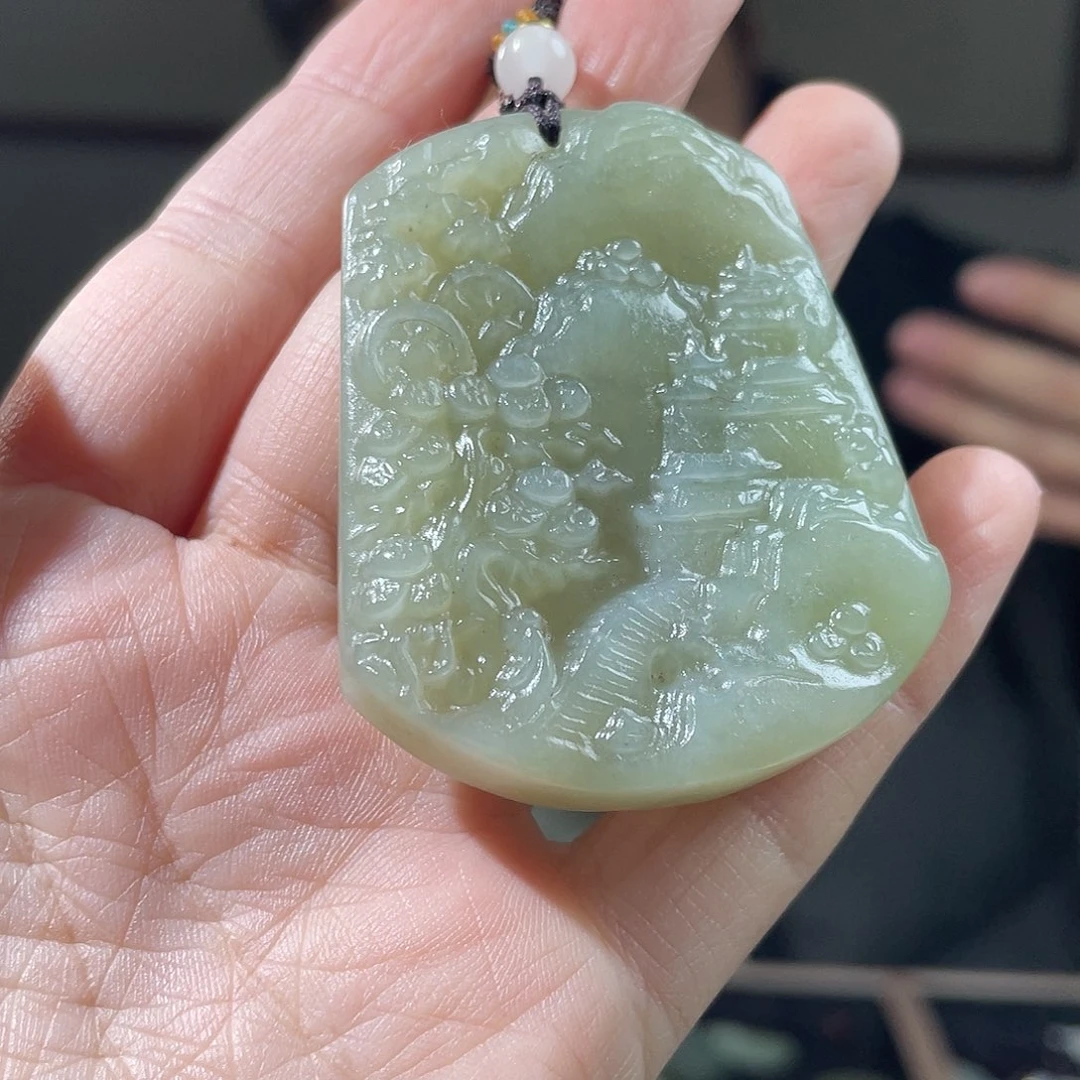 和田玉未镶嵌颈饰