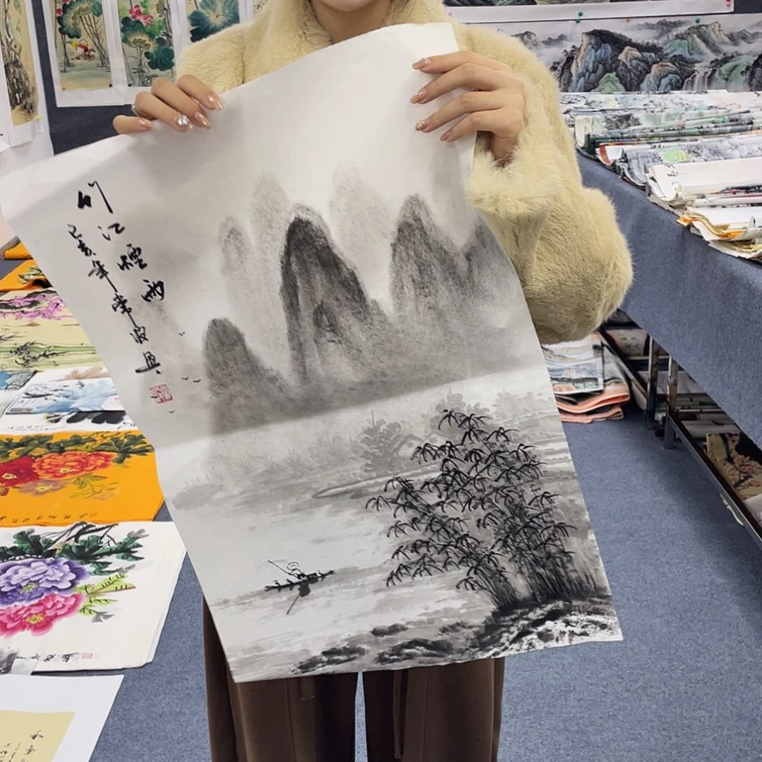 国国画作品小姐姐放漏…