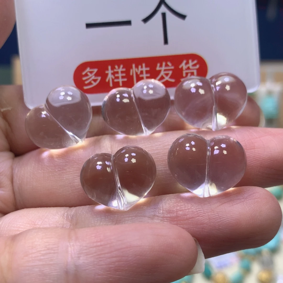 水晶珠宝半成品未镶嵌屁桃