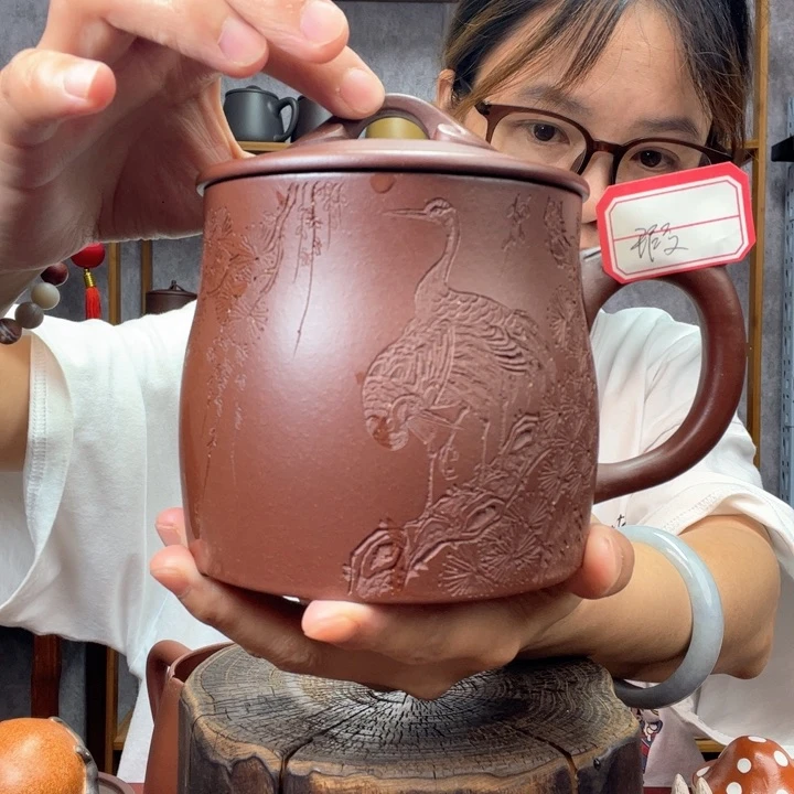 茶杯紫砂原矿紫砂杯