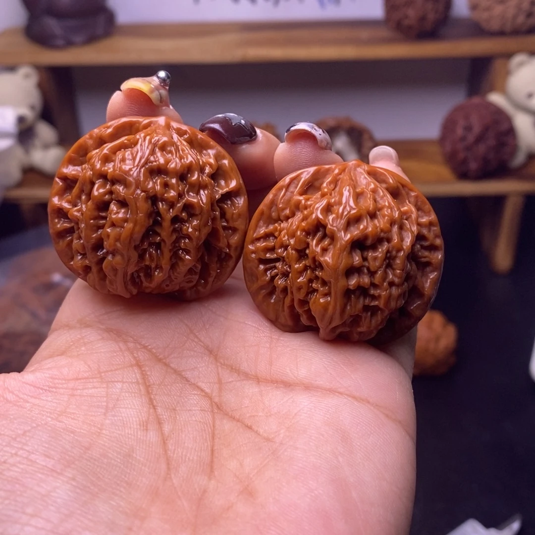 下***定吊坠文玩核桃盘龙纹福利