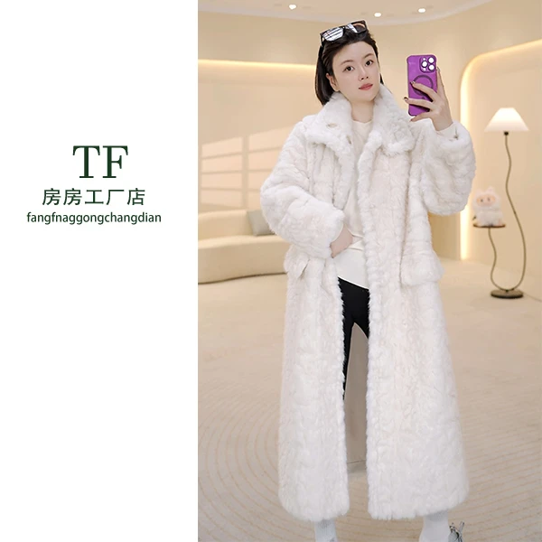 2025/MFE | 戛纳之夜  两面穿长款轻奢风宽松型毛领百搭气质女装