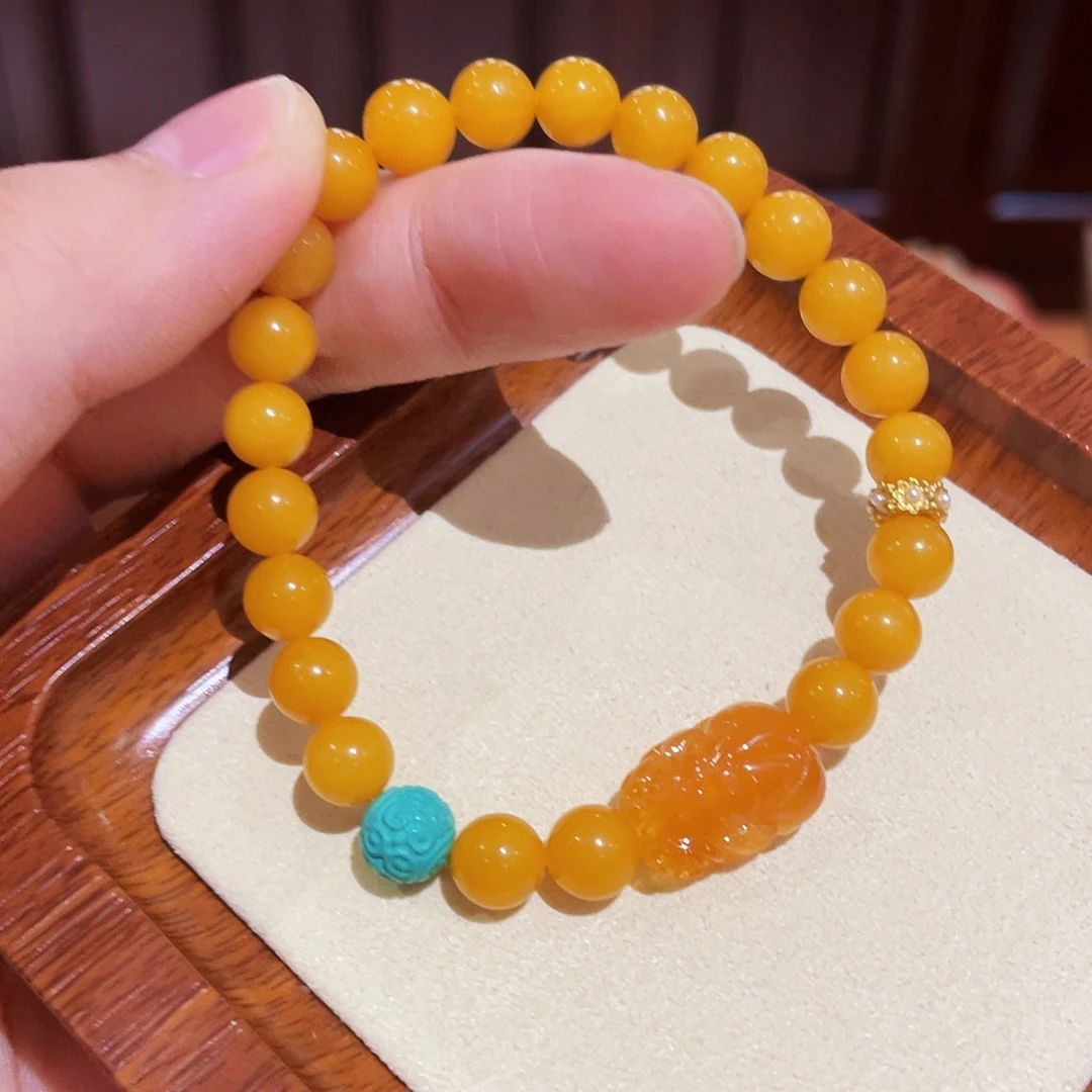 蜜蜡手链未镶嵌手串