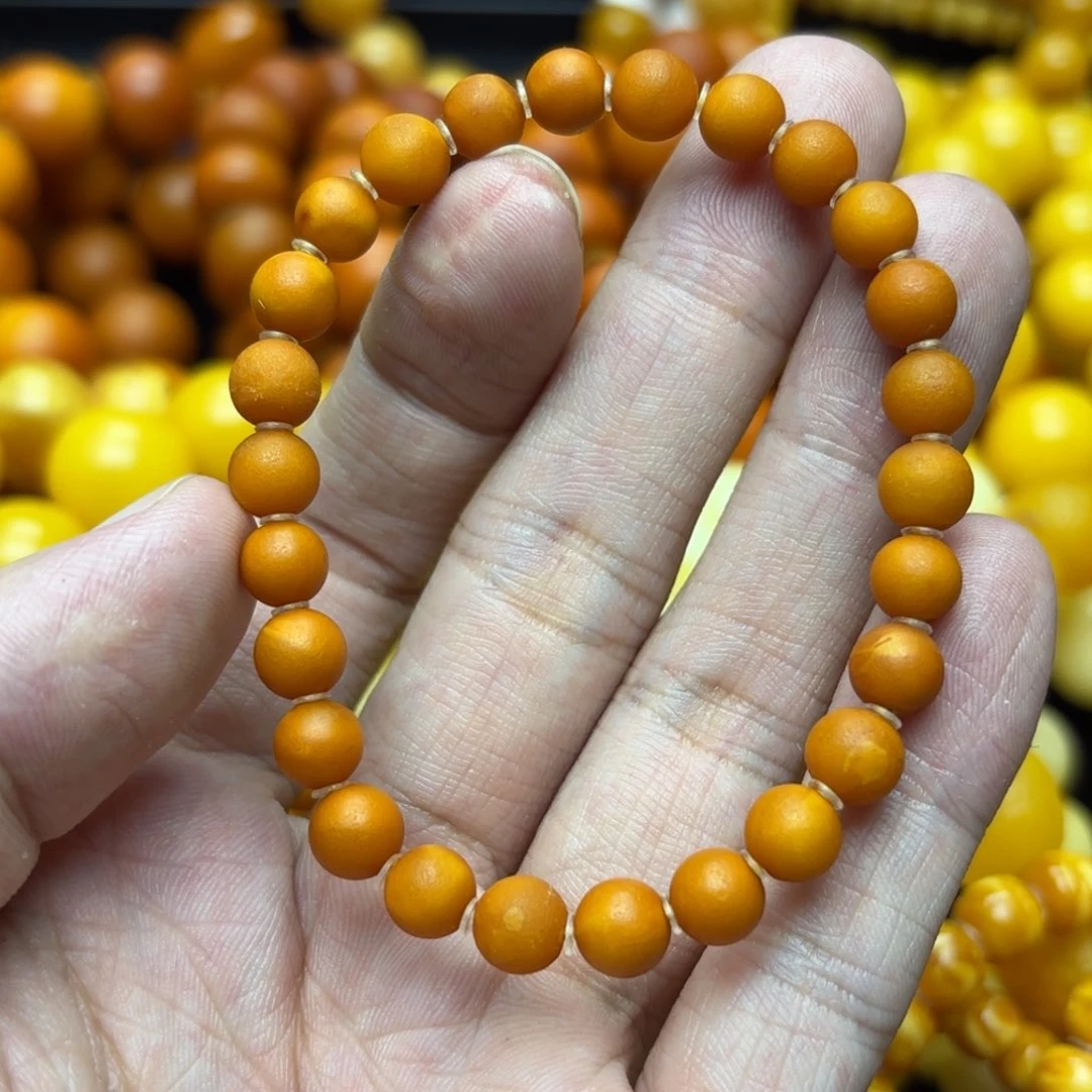 未镶嵌琥珀手链蜜蜡