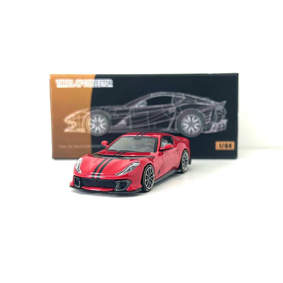 TOC富美车模 1:64 合金 法拉利812C 小比例汽车模型收藏小车