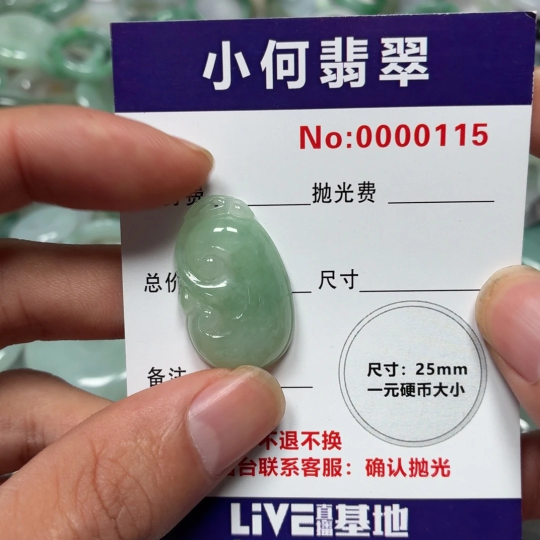 习***扎翡翠未镶嵌颈饰08