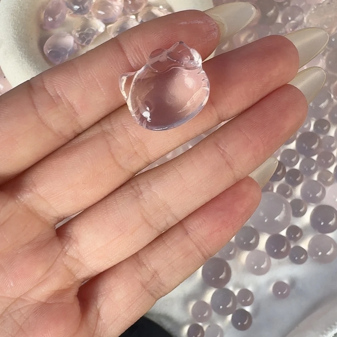 热****未镶嵌手链水晶定制粉水通孔不退换
