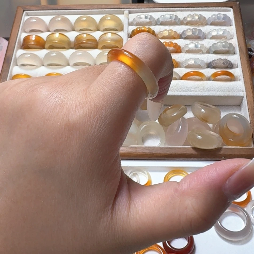 合金戒指玛瑙/玉髓那282港20