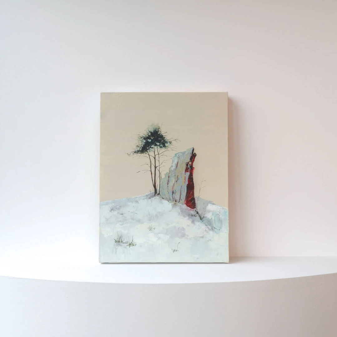一乙艺术|王宁《山石 No.2》 限量原作油画作品收藏