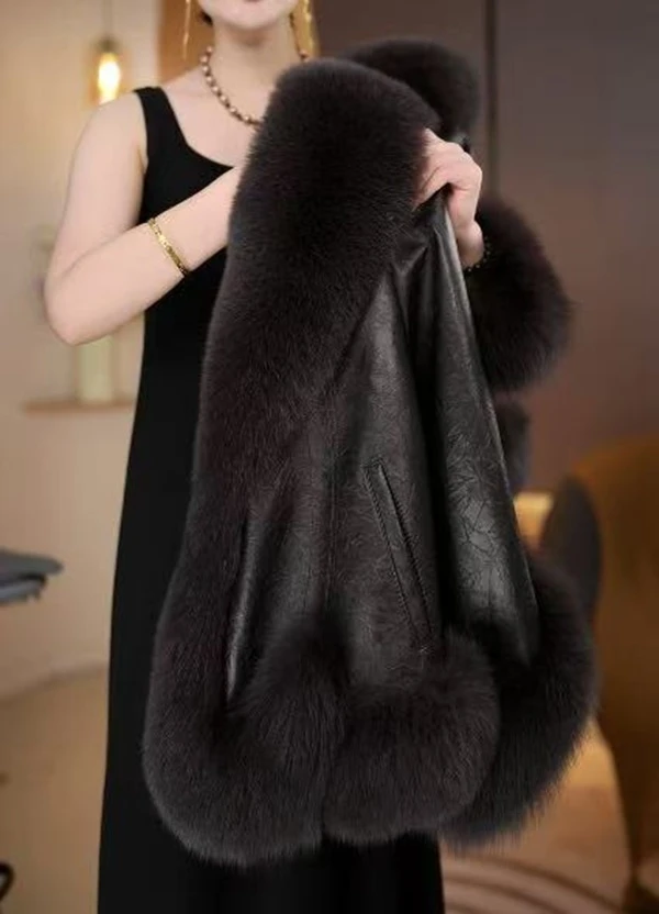 MM——[运费补贴]2025年新款冬季皮毛一体气质羽绒服