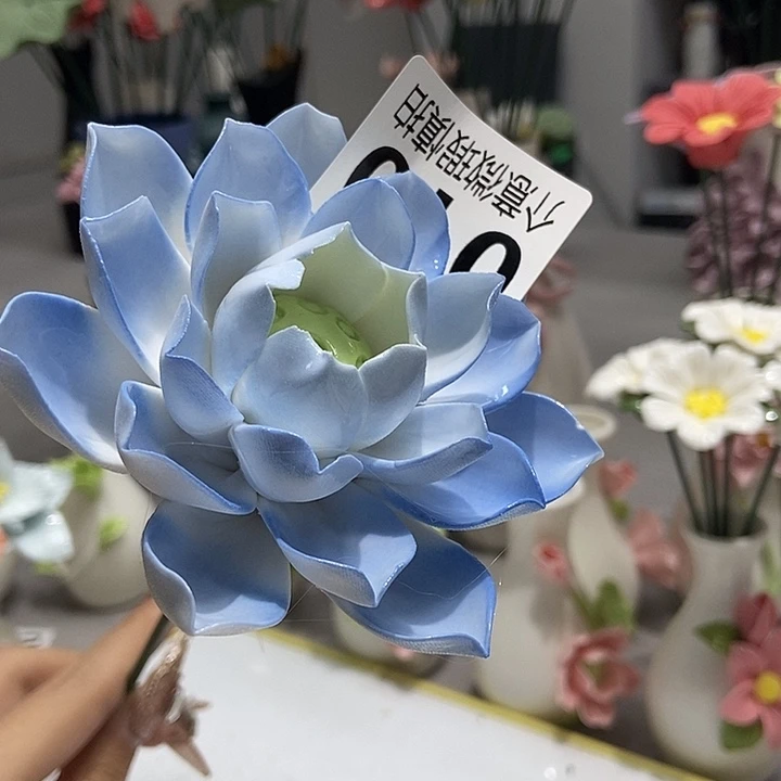 陶瓷纯手工捏花设计