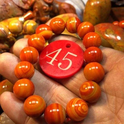 玛瑙/玉髓手链合金信*