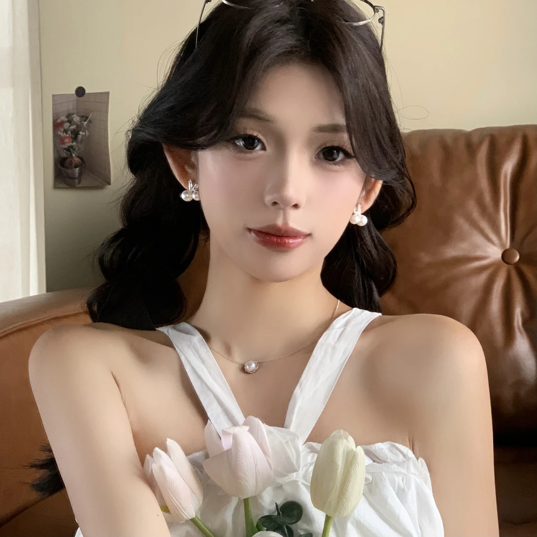 FULL GIRLISH耳环02161精致气质珠珠耳钉耳饰