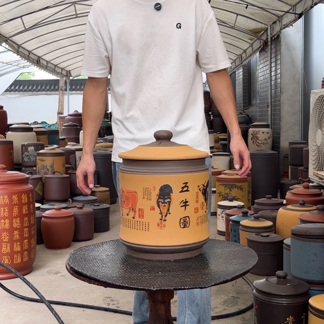 紫砂茶叶罐8 饼茶叶罐
