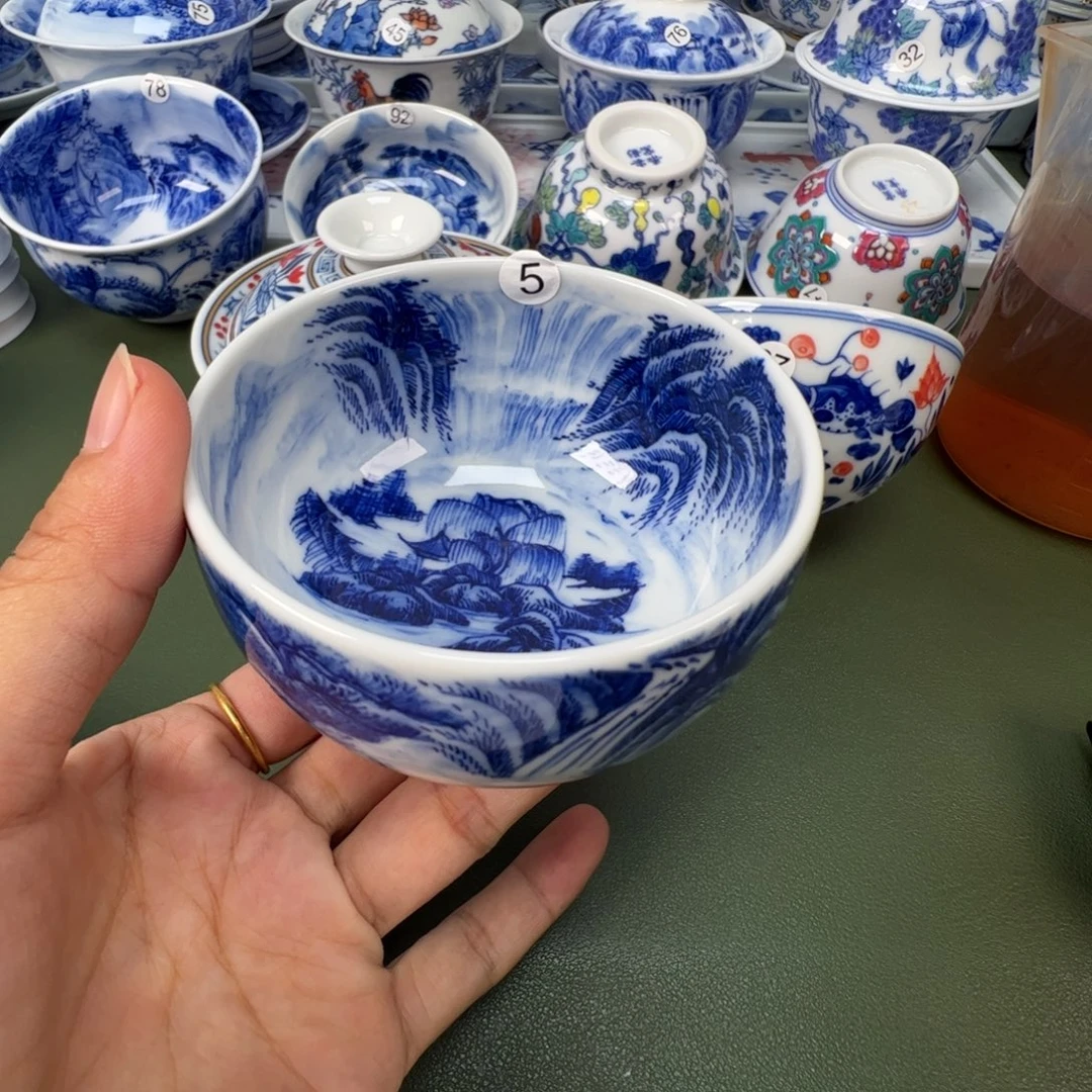 景德镇纯手工纯手绘茶具木木5