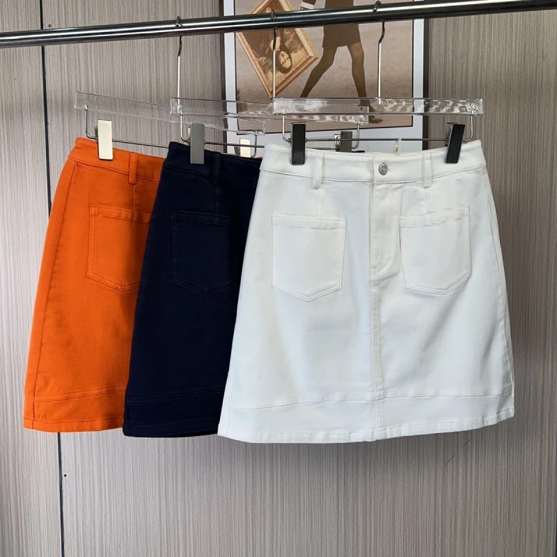 3309熙家品牌撤柜女装夏季新款时尚气质百搭包臀A字牛仔短裙