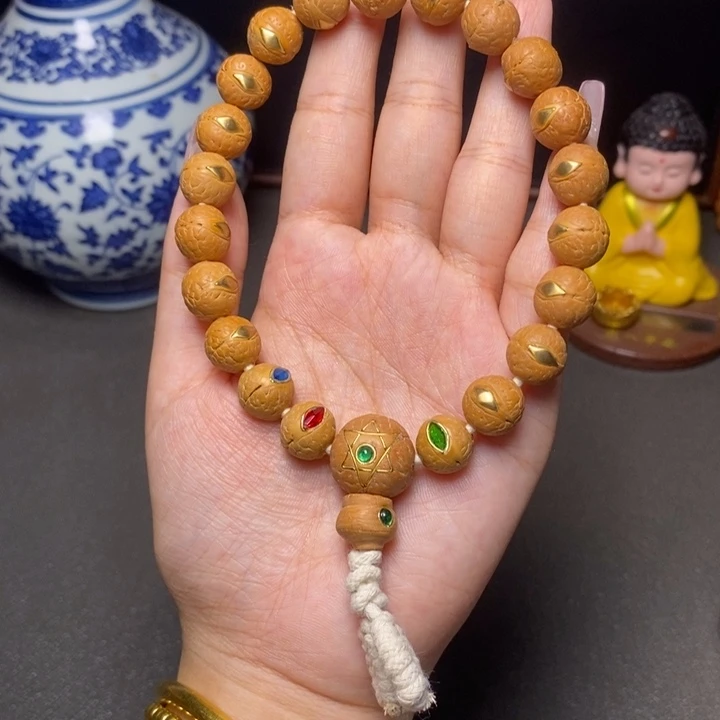 凤眼菩提手串珊*尼泊尔