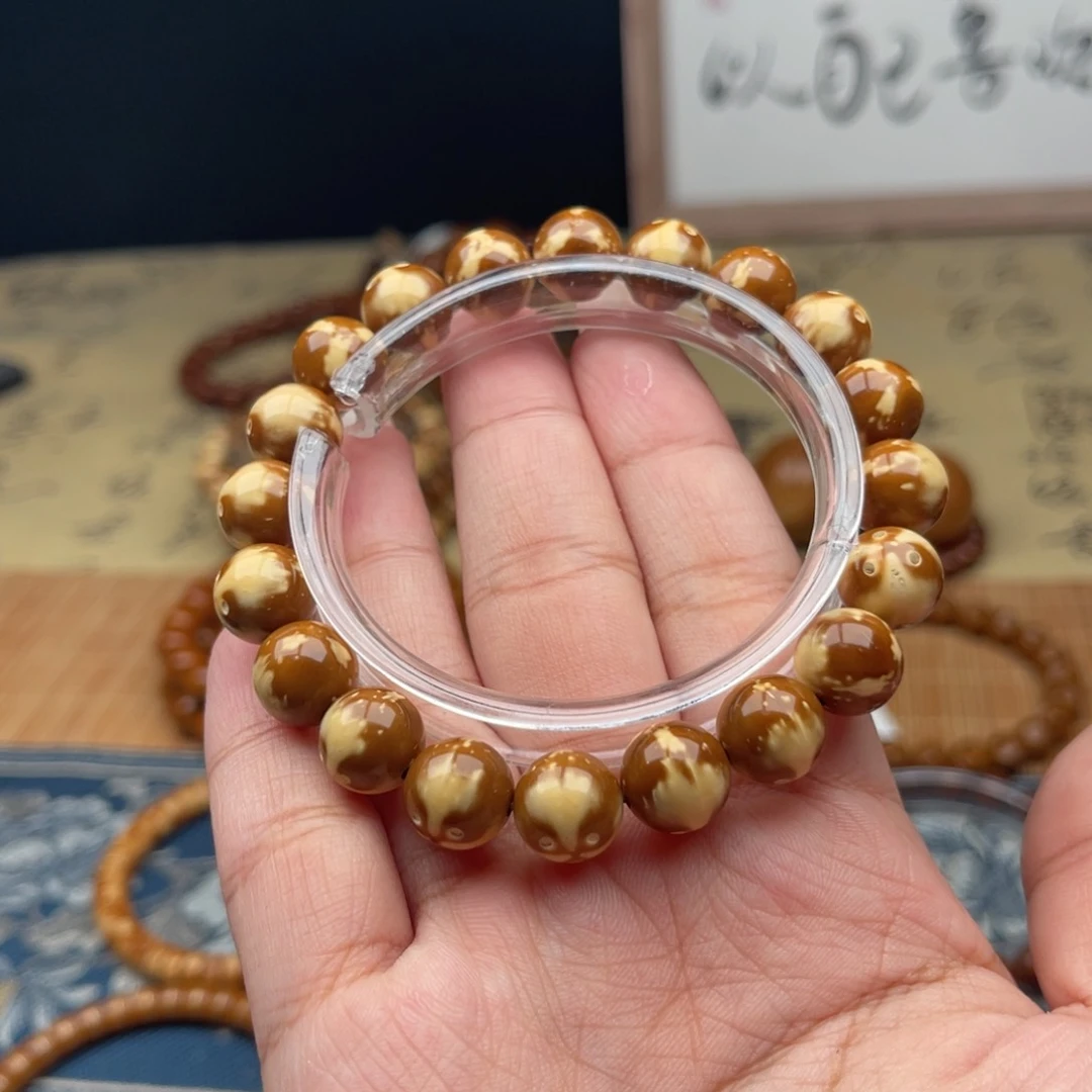 紫金鼠手串半实心熊猫光珠11➕