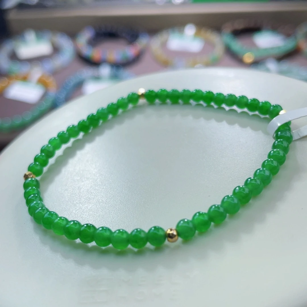 未镶嵌手链翡翠正阳绿卡3