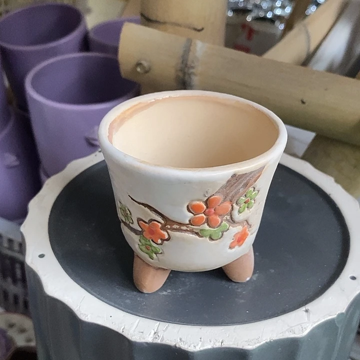 摆件多肉植物盆瑕疵有孔