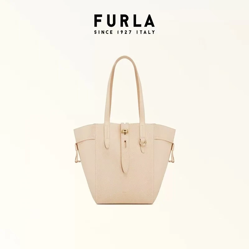 FURLA芙拉NET女士牛皮中号菜篮子通勤托特包手提包