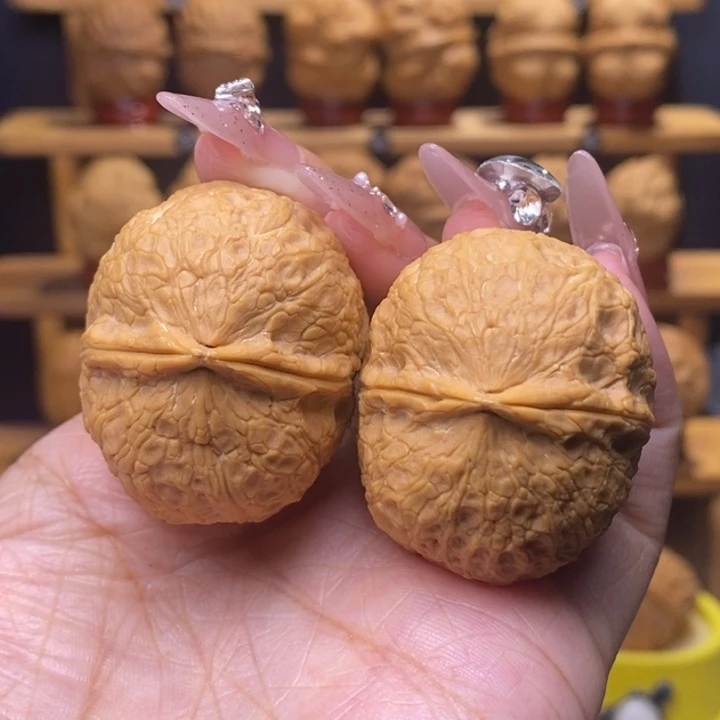 文玩核桃把件铁锤24号39尺