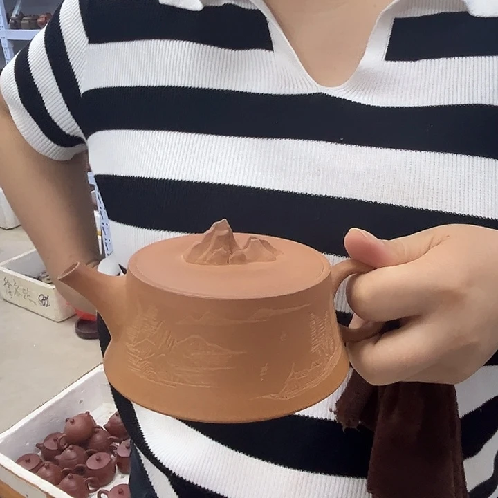 茶壶紫砂宜兴紫砂壶瑕疵