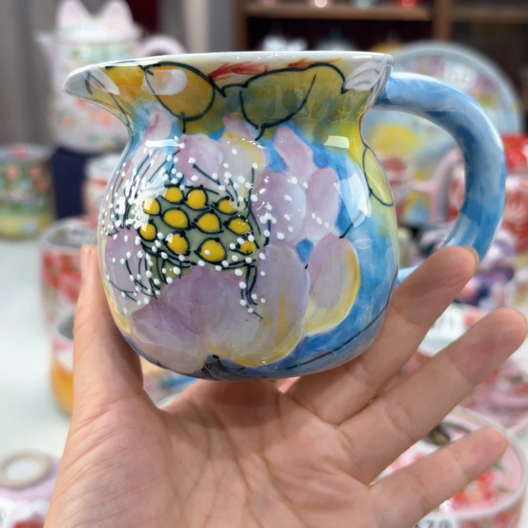 景德镇手绘高温釉下彩陶瓷茶具