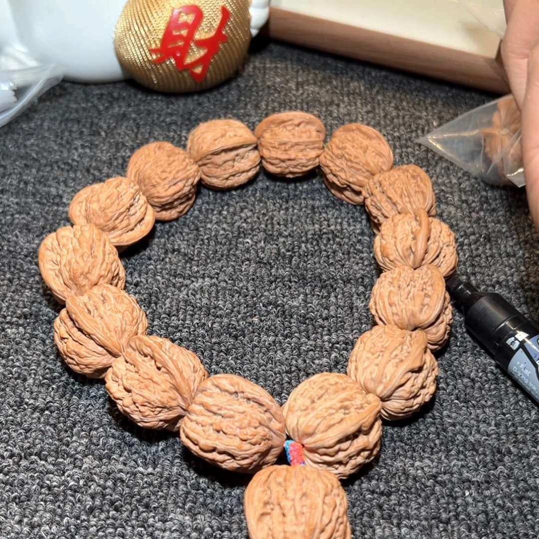 旧***.文玩核桃吊坠四座楼手持